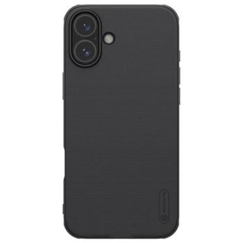 NILLKIN SUPER FROSTED PRO MAGNETIC műanyag telefonvédő (mágneses, ütésállóság, gumírozott) FEKETE Apple iPhone 16 Plus 5G kép