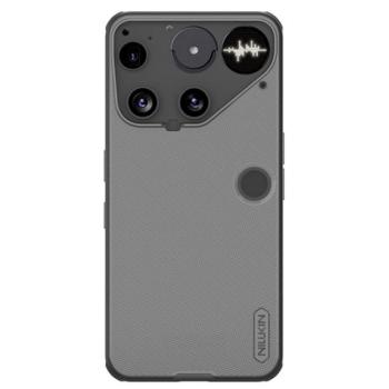 NILLKIN SUPER FROSTED PRO műanyag telefonvédő (ütésállóság, gumírozott, érdes felület) ÁTLÁTSZÓ/FEKETE Nothing Phone (3) kép