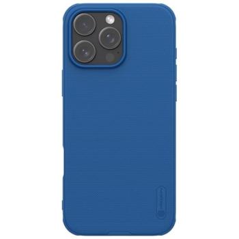 NILLKIN SUPER FROSTED PRO műanyag telefonvédő (ütésállóság, gumírozott, érdes felület) SÖTÉTKÉK Apple iPhone 16 Pro kép