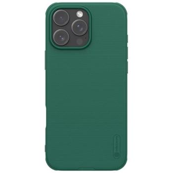 NILLKIN SUPER FROSTED PRO műanyag telefonvédő (ütésállóság, gumírozott, érdes felület) SÖTÉTZÖLD Apple iPhone 16 Pro kép
