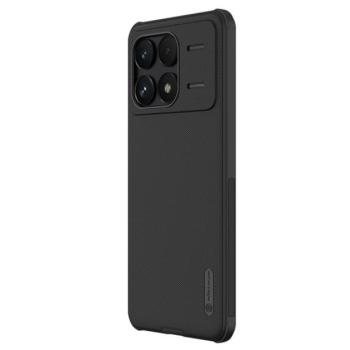 Nillkin Super Frosted Pro Poco F6 Pro hátlap tok, fekete kép