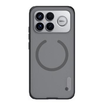 Nillkin Super Frosted PRO Xiaomi Poco F8 Ultra mágnesses műanyag hátlap tok, átlátszó-fekete kép