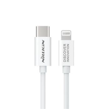 NILLKIN SUPERSPEED adatátvitel kábel és töltő (Type-C - lightning 8pin, 18W, PD gyorstöltés támogatás, 100cm) FEHÉR Apple iPhone 7 4.7, Apple iPhone 7 Plus 5.5, Apple IPAD mini 4, Apple IPAD kép