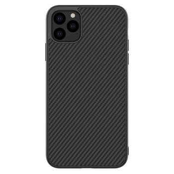 NILLKIN SYNTHETIC FIBER műanyag telefonvédő (környezetbarát, karbon minta) FEKETE Apple iPhone 11 Pro Max kép