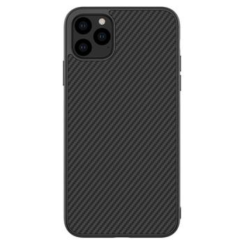 NILLKIN SYNTHETIC FIBER műanyag telefonvédő (környezetbarát, karbon minta) FEKETE Apple iPhone 11 Pro kép