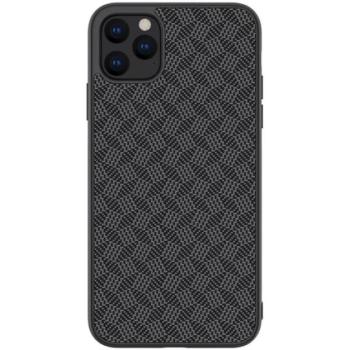 NILLKIN SYNTHETIC FIBER PLAID műanyag telefonvédő (gumírozott, környezetbarát, 3D, csíkos minta) FEKETE Apple iPhone 11 Pro Max kép