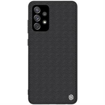 Nillkin textúrájú tok masszív telefontok gél tok és nylon hátán Samsung Galaxy A72 4G fekete kép