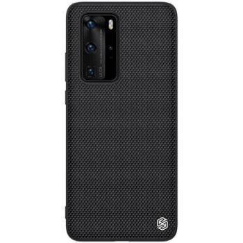 NILLKIN TEXTURED műanyag telefonvédő (érdes felület, közepesen ütésálló, szilikon keret, 3D minta) FEKETE Huawei P40 Pro 5G kép