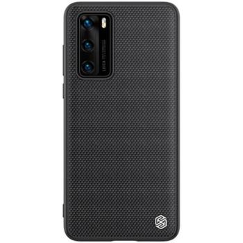 NILLKIN TEXTURED műanyag telefonvédő (érdes felület, közepesen ütésálló, szilikon keret, 3D minta) FEKETE Huawei P40 kép