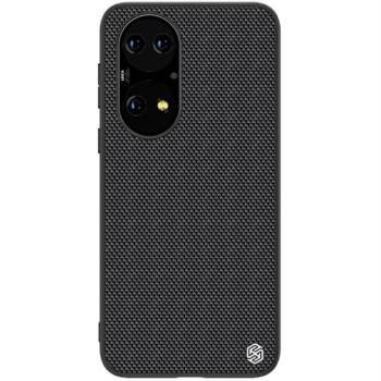 NILLKIN TEXTURED műanyag telefonvédő (érdes felület, közepesen ütésálló, szilikon keret, 3D minta) FEKETE Huawei P50 kép