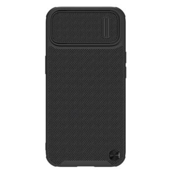 NILLKIN TEXTURED S műanyag telefonvédő (szilikon keret, 3D minta, kamera védelem, Magsafe rögzítésű) FEKETE Apple iPhone 14 Plus kép