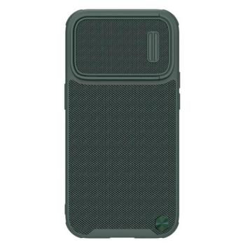 NILLKIN TEXTURED S műanyag telefonvédő (szilikon keret, 3D minta, kamera védelem, Magsafe rögzítésű) SÖTÉTZÖLD Apple iPhone 14 Pro kép