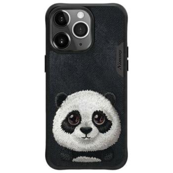 Nimmy Big Eyed Pet 2.0 Panda tok iPhone 15 Pro - fekete kép