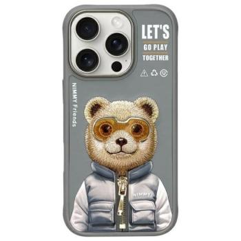 Nimmy Cool&amp;Cute 2.0 Bear tok iPhone 16 Pro Max - szürke kép
