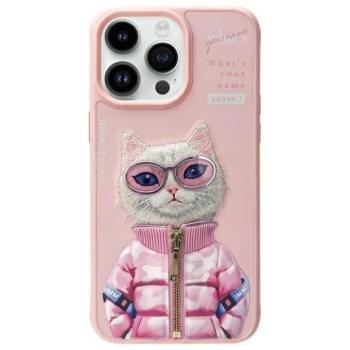 Nimmy Cool&amp;Cute 2.0 Cat tok iPhone 15 Pro - rózsaszín kép