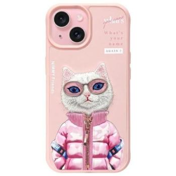 Nimmy Cool&amp;Cute 2.0 Cat tok iPhone 15 - rózsaszín kép