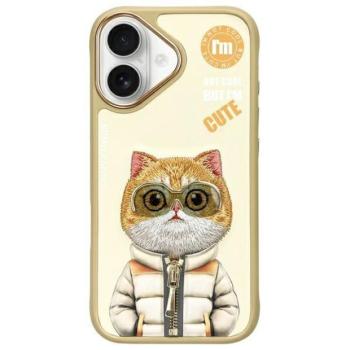 Nimmy Cool&amp;Cute 2.0 Cat tok iPhone 16 - bézs kép
