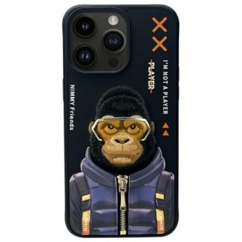 Nimmy Cool&amp;Cute 2.0 Monkey tok iPhone 15 Pro Max - fekete kép
