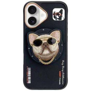 Nimmy Glasses Cool Dog MagSafe-kompatibilis tok iPhone 16 - fekete kép