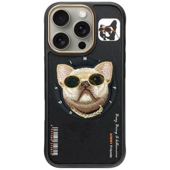 Nimmy Glasses Cool Dog MagSafe-kompatibilis tok iPhone 16 Pro - fekete kép