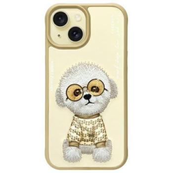 Nimmy Glasses Cool Dog tok iPhone 15 - bézs kép