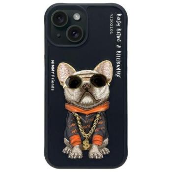 Nimmy Glasses Cool Dog tok iPhone 15 - fekete kép