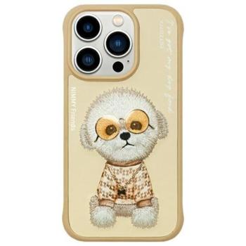 Nimmy Glasses Cool Dog tok iPhone 15 Pro - bézs kép