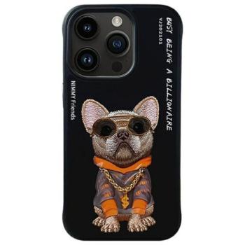 Nimmy Glasses Cool Dog tok iPhone 15 Pro Max - fekete kép