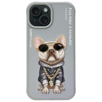 Nimmy Glasses Cool Dog tok iPhone 15 - szürke kép