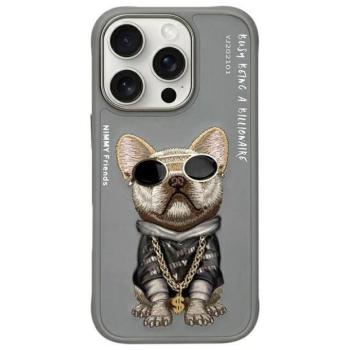Nimmy Glasses Cool Dog tok iPhone 16 Pro Max - szürke kép