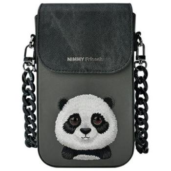 Nimmy telefontáska fekete/fekete nagy szemű kisállat 2.0 Panda kép