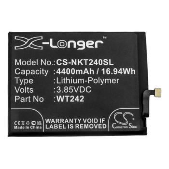 Nokia 2.4, Akkumulátor, 4400 mAh, Li-Polymer, Cameron Sino, kompatibilis kép