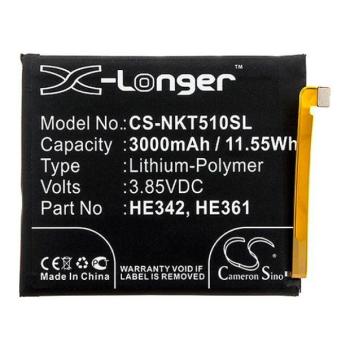 Nokia 5.1 Plus / X5 / 6.1 Plus / X6 / 7 (2018) / 7.1 (2018), Akkumulátor, 3000 mAh, Li-Polymer, Cameron Sino, kompatibilis kép