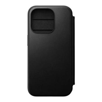 Nomad Modern Leather Folio iPhone 15 Pro flip tok, fekete kép