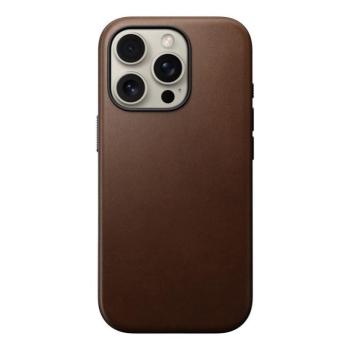 Nomad Modern Leather iPhone 16 Pro bőrtok. barna kép