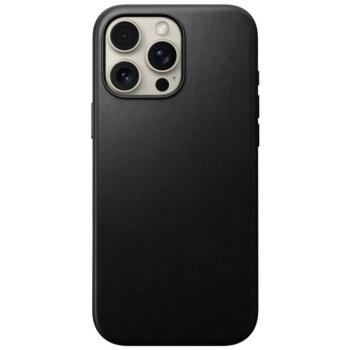 Nomad Modern Leather iPhone 16 Pro bőrtok. fekete kép
