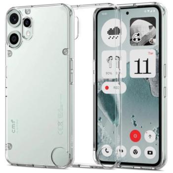 Nothing CMF Phone 2 Pro, Műanyag hátlap védőtok + szilikon keret, FlexAir Hybrid, átlátszó kép