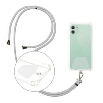 Nyakpánt (univerzális, tokba helyezhető tartó rész, szövet) VILÁGOSSZÜRKE CAT S60, Apple iPhone 7 4.7, Apple iPhone 7 Plus 5.5, Evolveo Strongphone Q5, Blackberry DTEK50 , HTC Desire 825, Voda kép