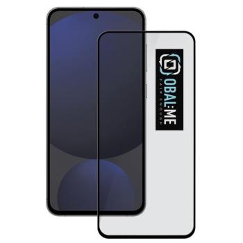 OBAL:ME 5D Samsung Galaxy S25 FE kijelzővédő üvegfólia, fekete kép