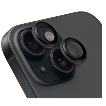 Obal:Me Apple iPhone 15 Pro/15 Pro Max tempered glass kamera védő üvegfólia, fekete kép