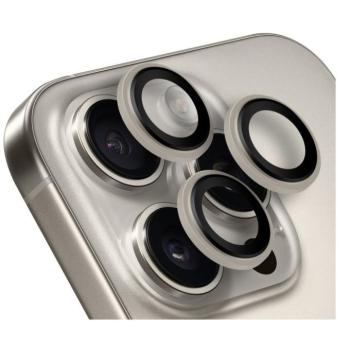 Obal:Me Apple iPhone 15 Pro/15 Pro Max tempered glass kamera védő üvegfólia, natural titanium kép
