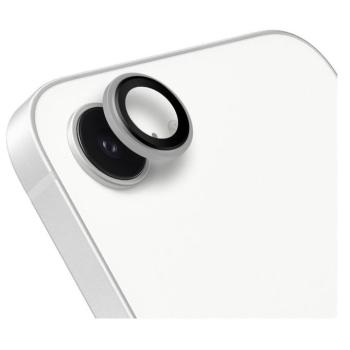Obal:Me Apple iPhone 17E / 16E tempered glass kamera védő üvegfólia, fehér kép