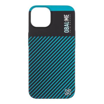 OBAL:ME Flossy Stripes Apple iPhone 13 közepesen ütésálló hátlap tok, sötétkék-fekete kép