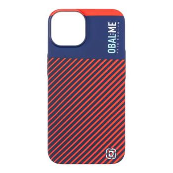 OBAL:ME Flossy Stripes Apple iPhone 14 közepesen ütésálló hátlap tok, piros-kék kép