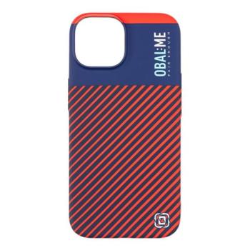 OBAL:ME Flossy Stripes Apple iPhone 15 közepesen ütésálló hátlap tok, piros-kék kép