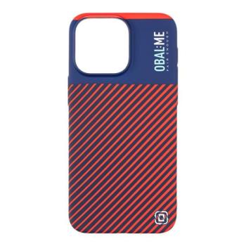 OBAL:ME Flossy Stripes Apple iPhone 15 Pro Max közepesen ütésálló hátlap tok, piros-kék kép