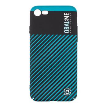 OBAL:ME Flossy Stripes Apple iPhone 7/8/SE2020/SE2022 közepesen ütésálló hátlap tok, sötétkék-fekete kép