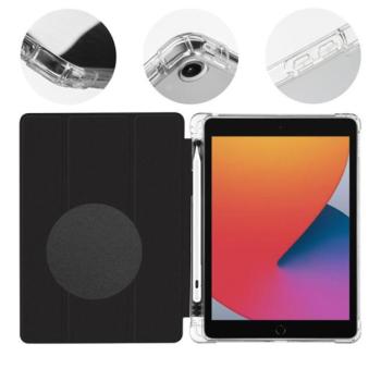 OBAL:ME MistyTab iPad 10.2 2019/2020/2021 oldalra nyíló, kitámasztható tok, fekete kép