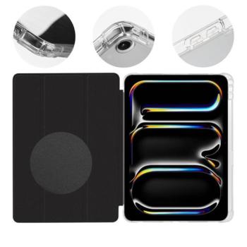 OBAL:ME MistyTab iPad Pro 11 (2024) oldalra nyíló, kitámasztható tok, fekete kép