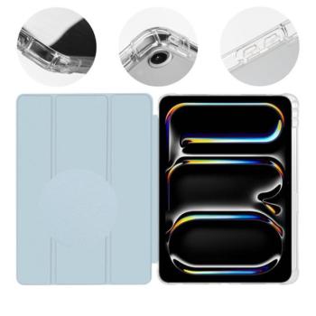 OBAL:ME MistyTab iPad Pro 11 (2024) oldalra nyíló, kitámasztható tok, kék kép